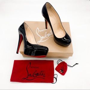 Christian Louboutin Bianca 140 Patent Calf Leather in Size EU 37.5 US 7.5